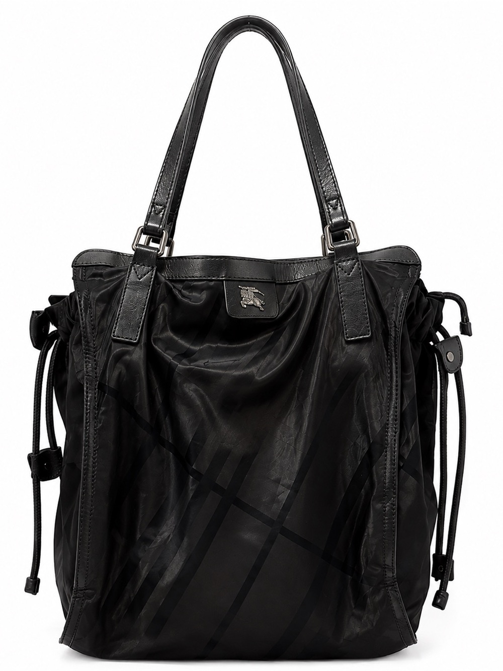 Burberry Black Women's Tote Bag - Classic Quilted Pattern